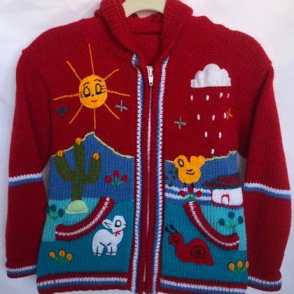 Size 6 Red Hooded Jacket, Girls Jac..