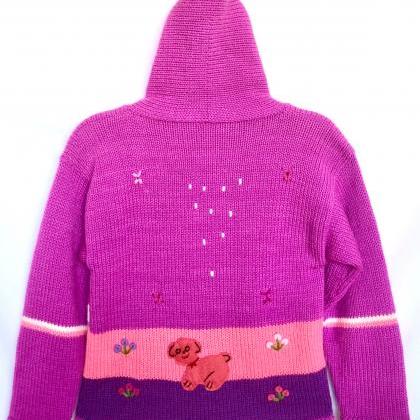 Size 8 Lilac Hooded Jacket,Girls Ja..