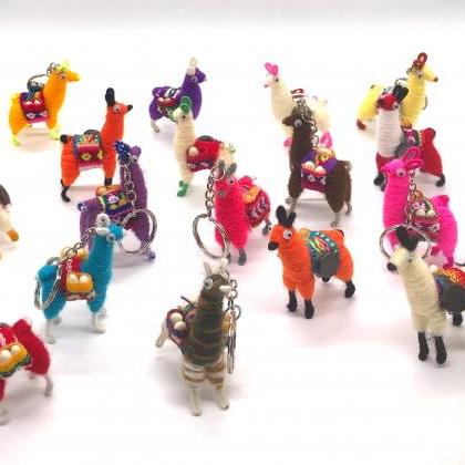 Two Llamas (key Chain Or Magnet) , Assorted..