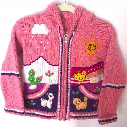Size 4 Pink Jacket, Hooded Jacket, Winter Jacket,..