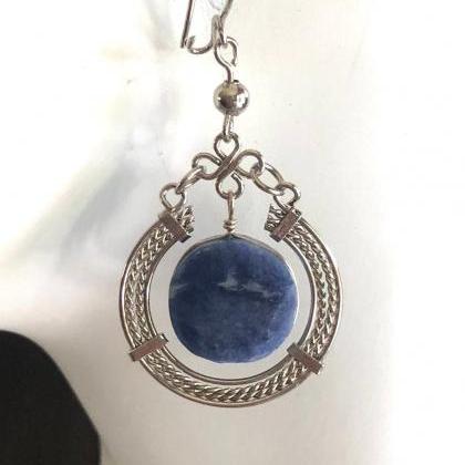 New! Sodalite Medallion Necklace an..