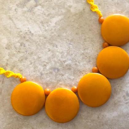 Amber Necklace And Earrings, Round Shape Necklace,..